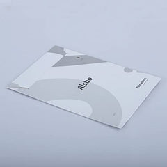 Aisbo Housewife Pillowcases 2 Pack - Light Grey Standard Pillow Case Set of 2, Soft Pair of Microfiber Plain Pillow Cover 50x75 cm with Envelope Closure