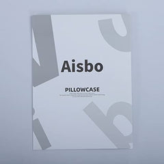 Aisbo Housewife Pillowcases 2 Pack - Light Grey Standard Pillow Case Set of 2, Soft Pair of Microfiber Plain Pillow Cover 50x75 cm with Envelope Closure