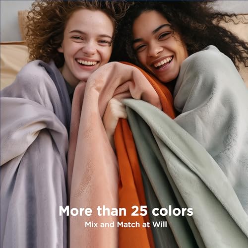 Bedsure Fleece Blanket Sofa Throw - Versatile Blanket Fluffy Soft Throw for Bed and Couch Throw/Single, Silver Grey, 130x150cm