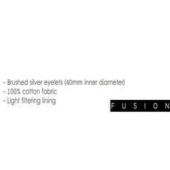 Fusion Lennox, Eyelet Curtains, 117 x 183 cm, Grey