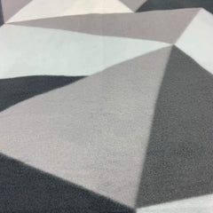 Dreamscene Shapes Geometric Fleece Blanket Super Soft Warm Cosy Sofa Couch Settee Bed Picnic Garden Throw Over, Grey - 120 x 150cm