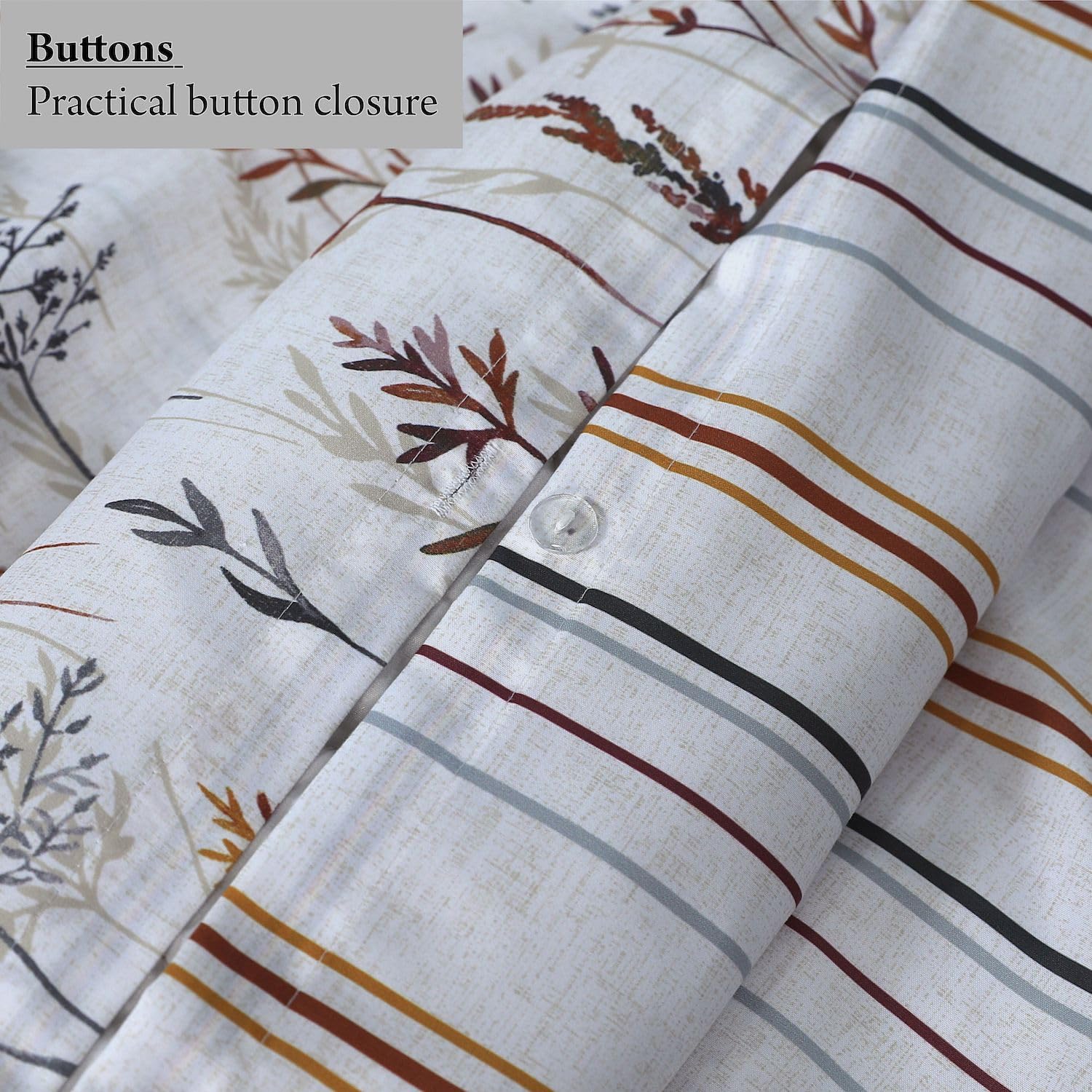 Bronwen Mathews Double Duvet Cover Sets - Microfibre Printed Reversible Duvet Cover Sets - Duvet Cover Double Size Bedding Sets - Double Duvet Sets With Pillowcases (Wildflowers, Double)