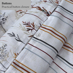 Bronwen Mathews Double Duvet Cover Sets - Microfibre Printed Reversible Duvet Cover Sets - Duvet Cover Double Size Bedding Sets - Double Duvet Sets With Pillowcases (Wildflowers, Double)