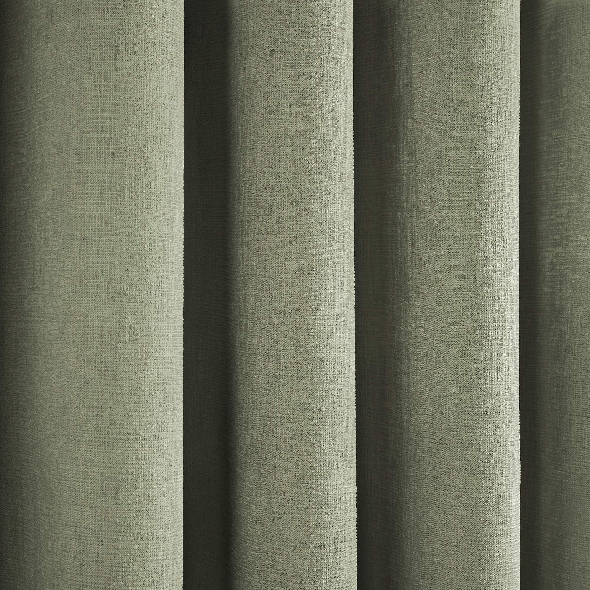 Fusion - Green Curtains W66 x L72" (168 x 183cm) - 2x Panels - Eyelet Curtains in Sage Green - Thermal Curtains for Bedroom/Living Room - Sage Curtains & Drapes - Door Curtains - Strata Collection