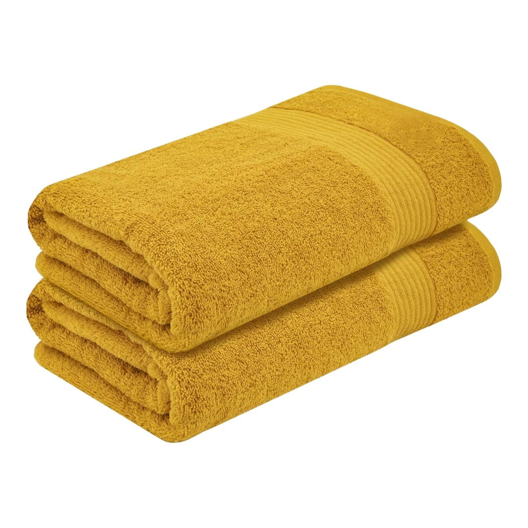 Home Premium Bath Towel Set (2 Pack) 100% Combed Cotton Ring-Spun 600 GSM Towels