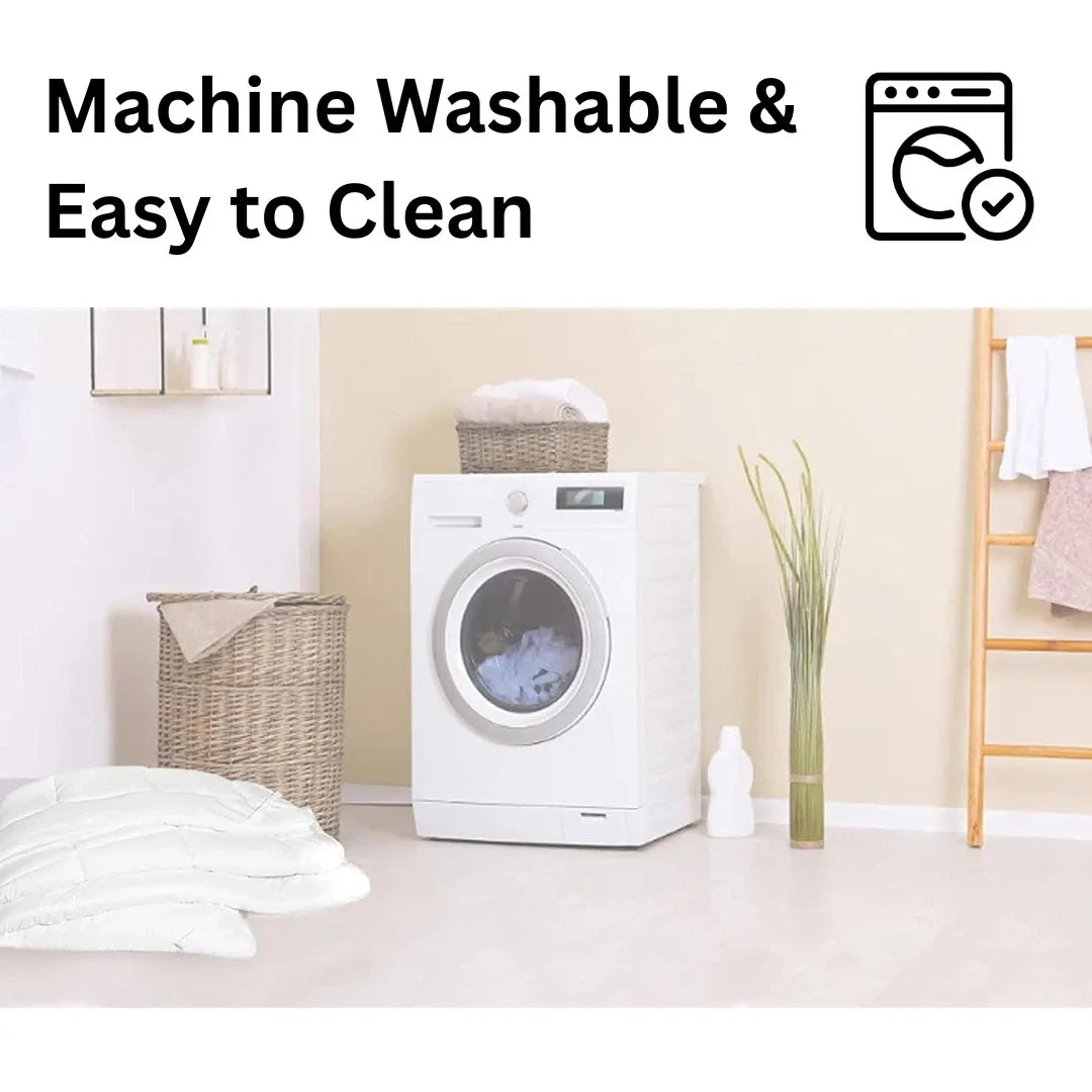 House of Velours Home Microfiber Quilted Mattress Topper Double Bed 4 Inch /10cm