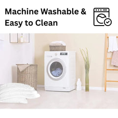 House of Velours Home Microfiber Quilted Mattress Topper Double Bed 4 Inch /10cm