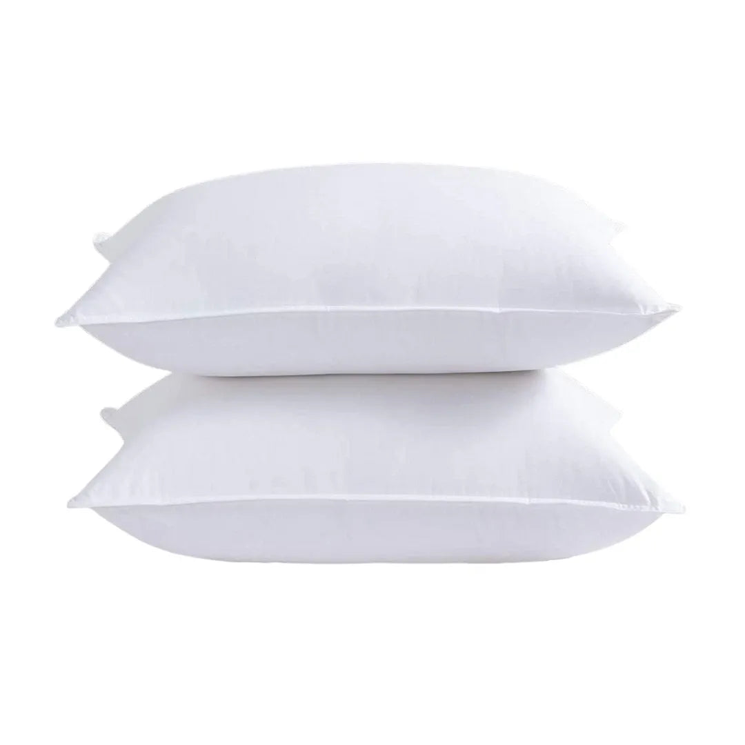 House of Velours Home Duck Feather Pillows 2 Pack Hotel Quality Standard Size