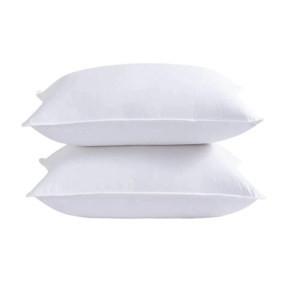 House of Velours Home Duck Feather Pillows 2 Pack Hotel Quality Standard Size