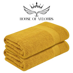Home Premium Bath Towel Set (2 Pack) 100% Combed Cotton Ring-Spun 600 GSM Towels