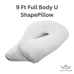 Home 9 Ft Full Body U Shape Pillow Only Nursing Pregnancy Body Back Support