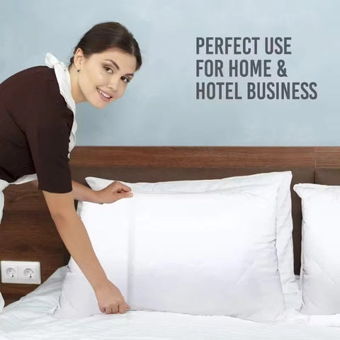 LUXURY QUILTED PILLOW PROTECTORS PACK OF 4 ZIPPED PILLOWCASE